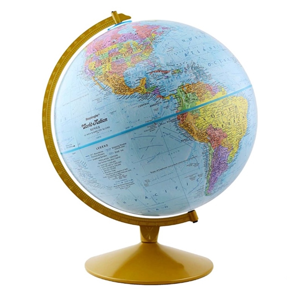 Replogle World Nation Blue Ocean Globe